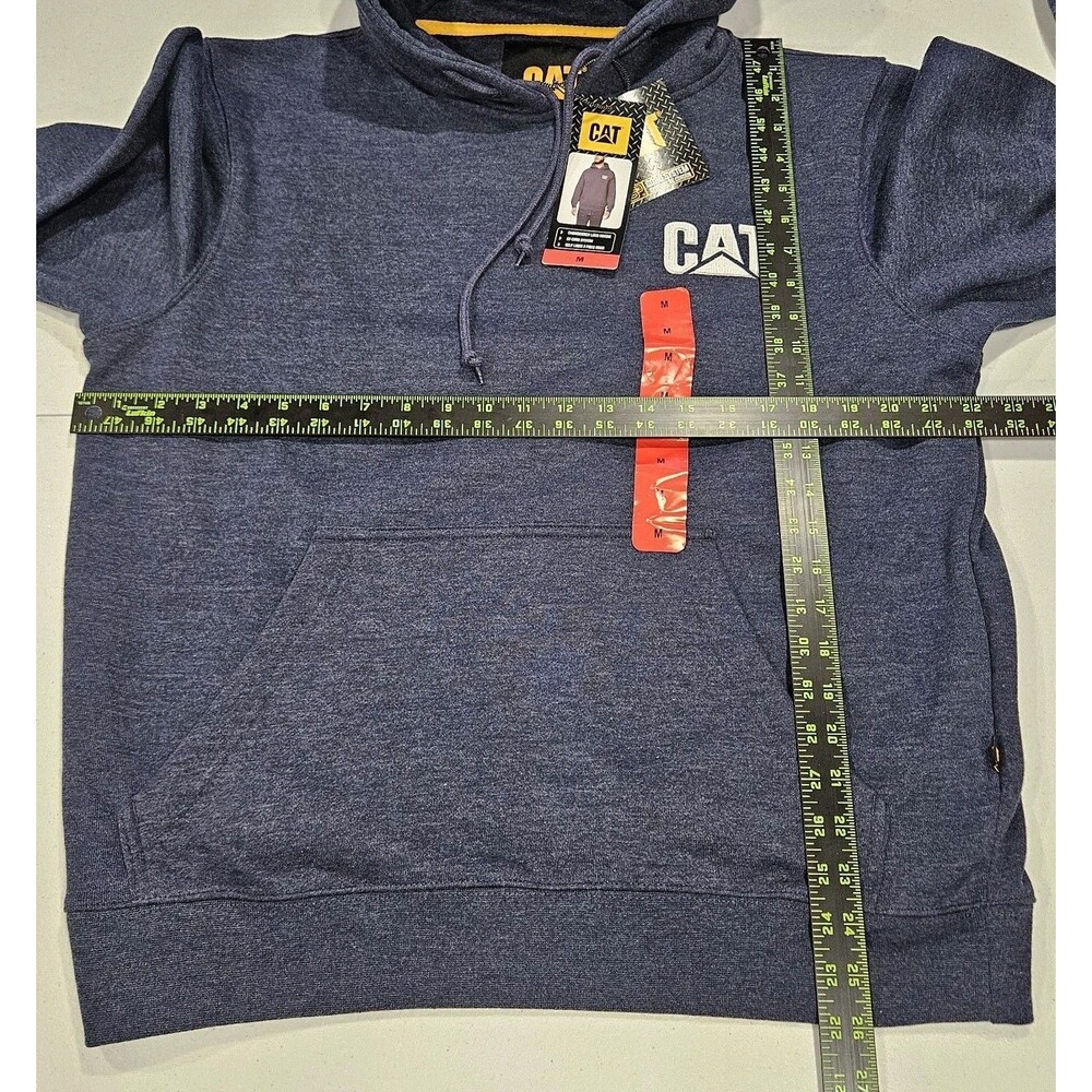 Caterpillar Heavyweight Hooded Sweatshirt Men's, Medium, Blue / New Imperfection - Picture 12 of 12